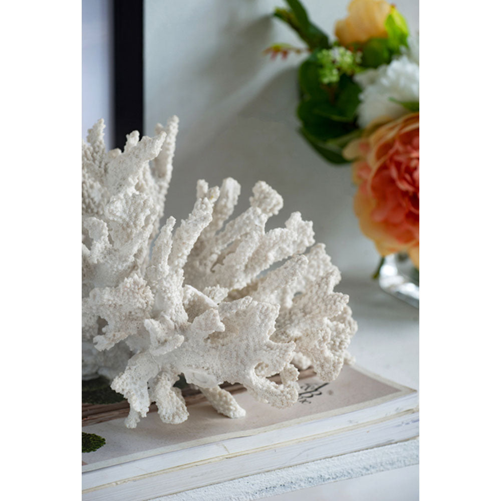 Faux Classic Coral Decor in White - Large - Notbrand