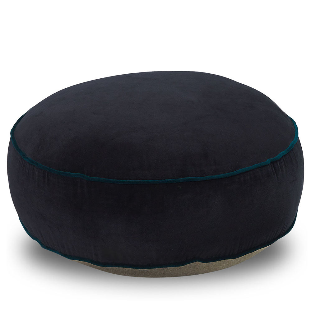 Classic Round Floor Cushion Ink Blue - Notbrand