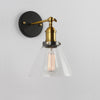 Callan Glass Funnel Filament Wall Light - Clear - Notbrand