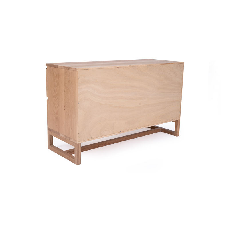 Coogee American Oak Chest with 4 Drawers - 120cm- Notbrand