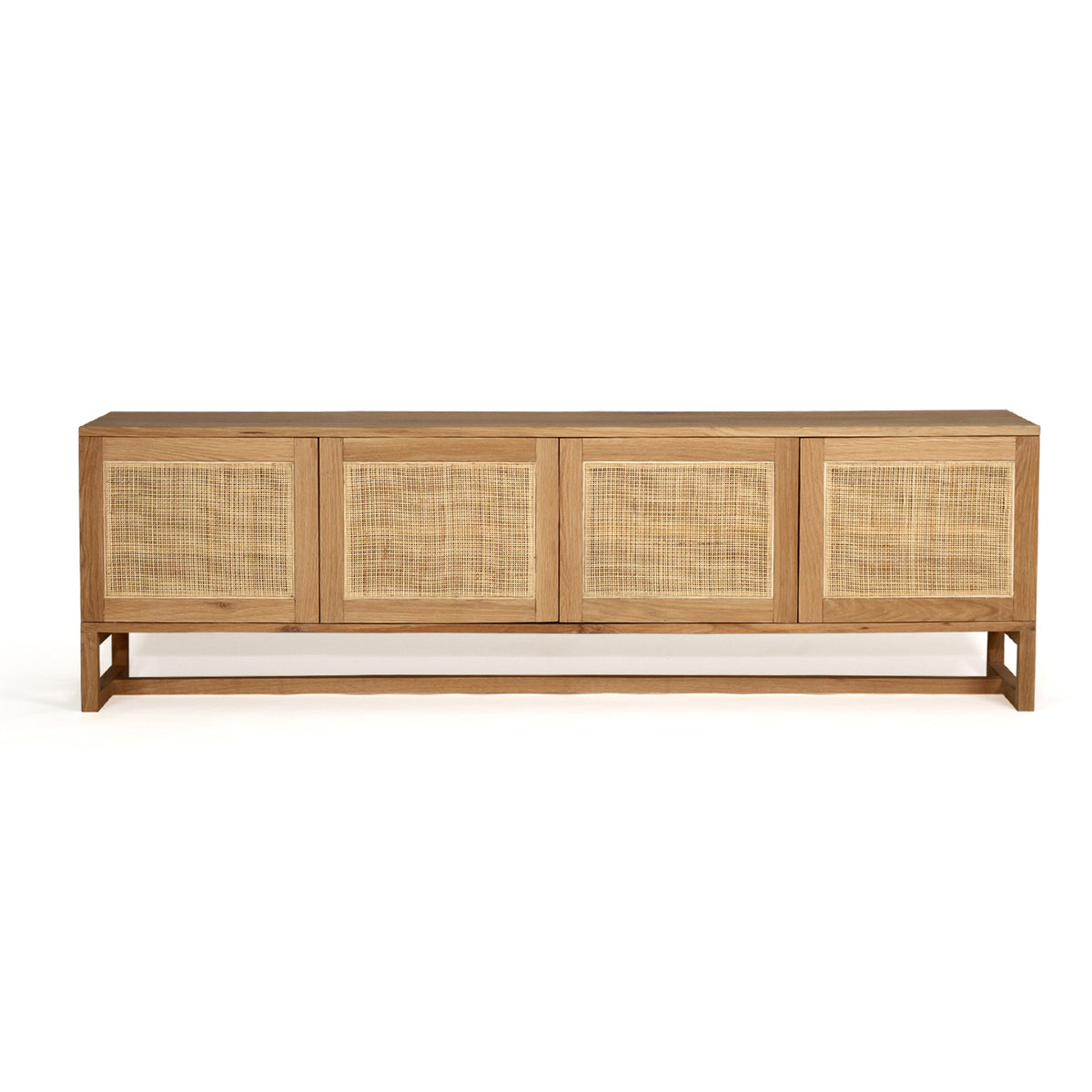 Coogee Entertainment Unit with Four Door – Natural - Notbrand