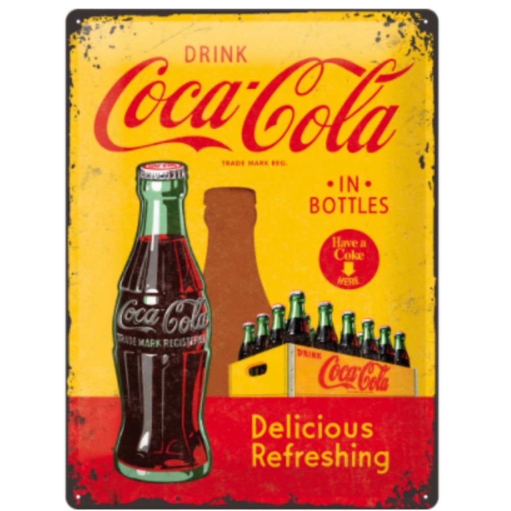 Coca-Cola 1960 Refreshing Logo - Large Sign - NotBrand