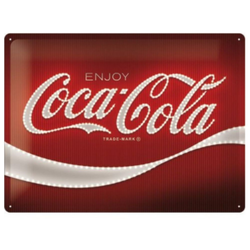 Coca-Cola Large Sign- Red Lights Logo - NotBrand