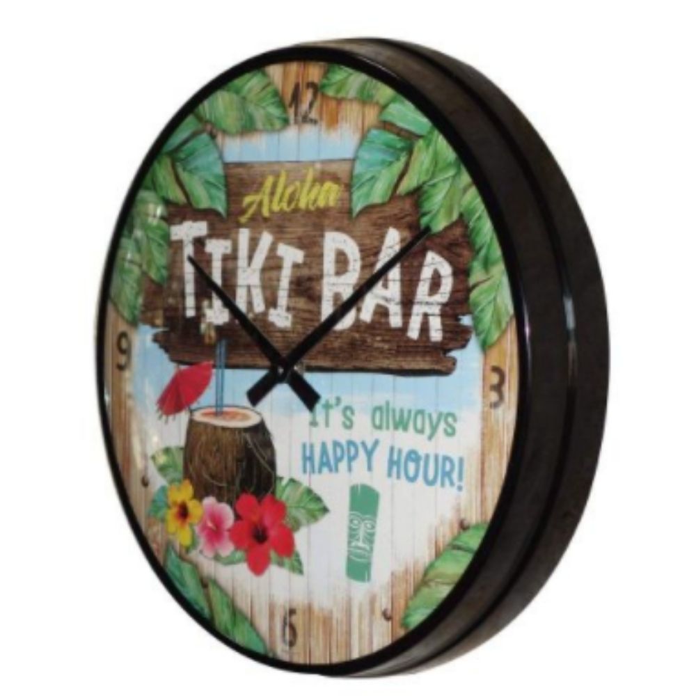 Tiki Bar - Wall Clock - NotBrand