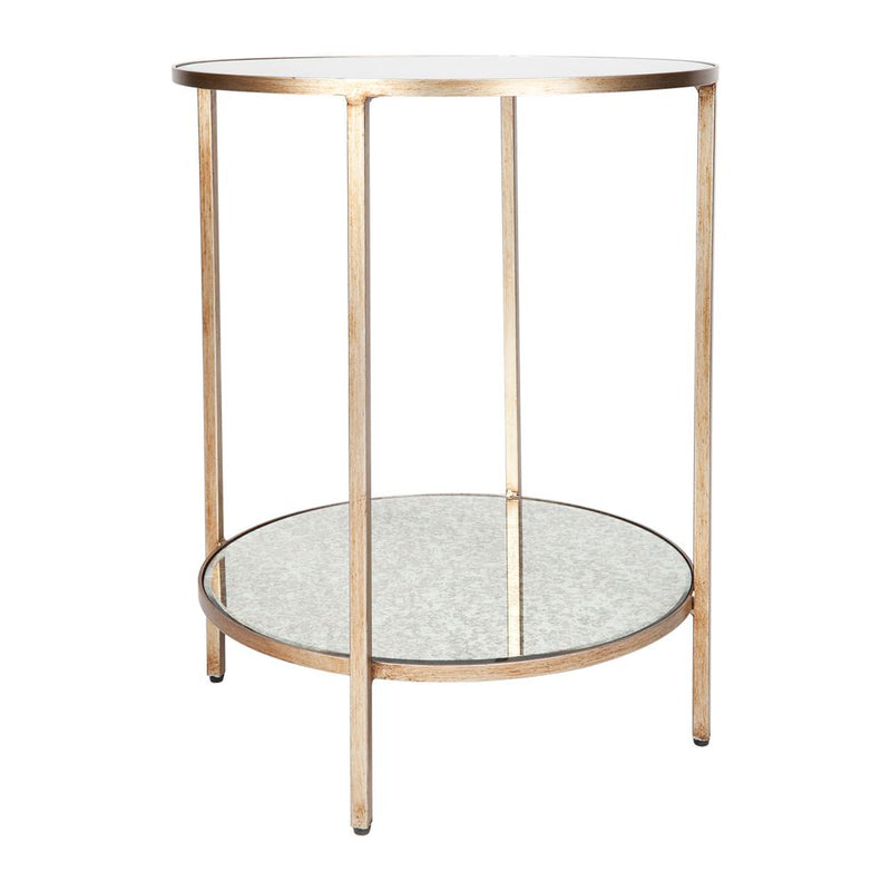 Cocktail Side Table - Antique Gold - Notbrand