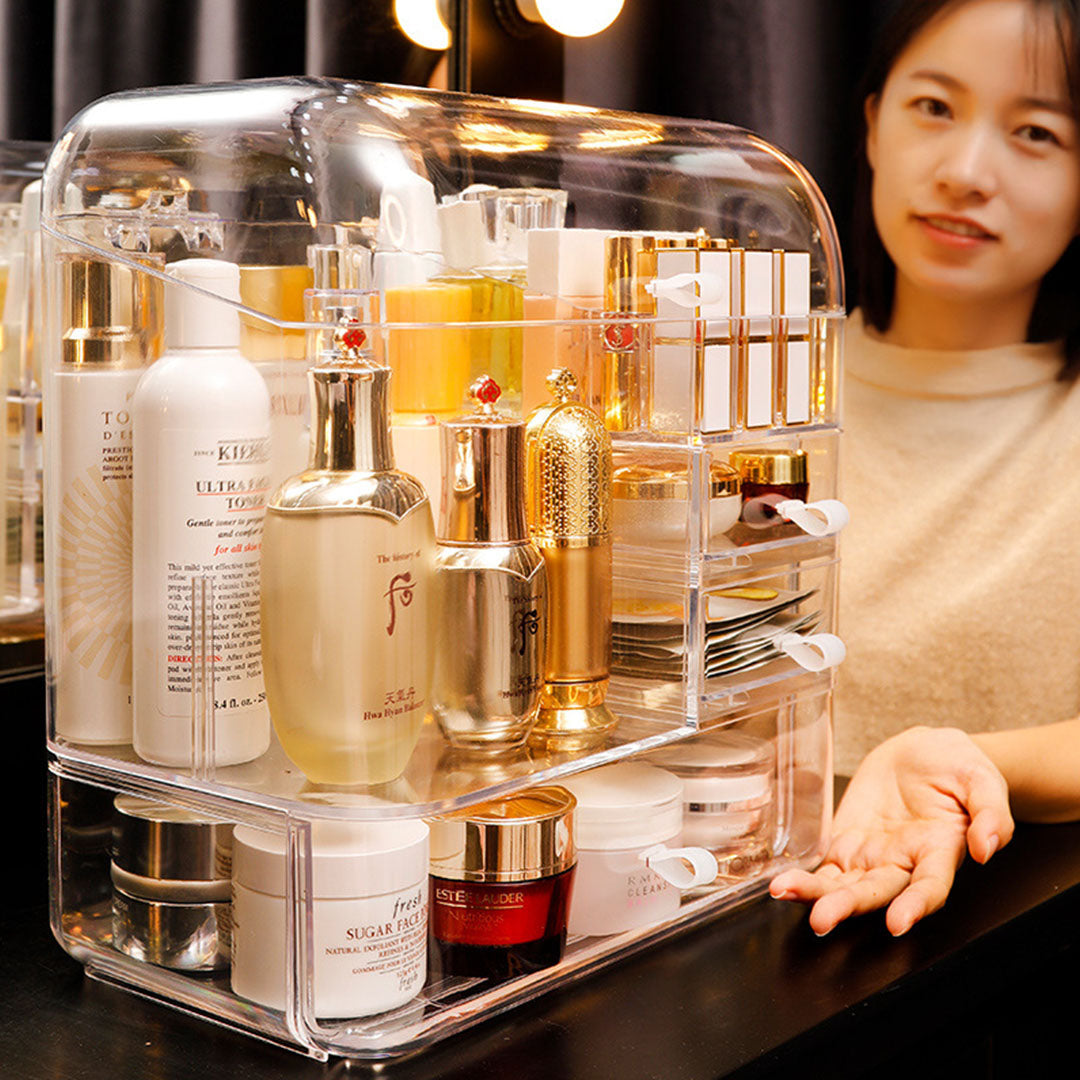 Cosmetics Storage Box - Transparent - Notbrand