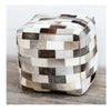COWHIDE SQUARE PATCH OTTOMAN - Notbrand