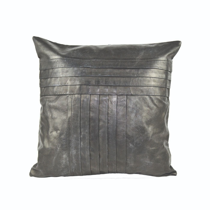 Daealla Black Leather Cushion Cover - Notbrand