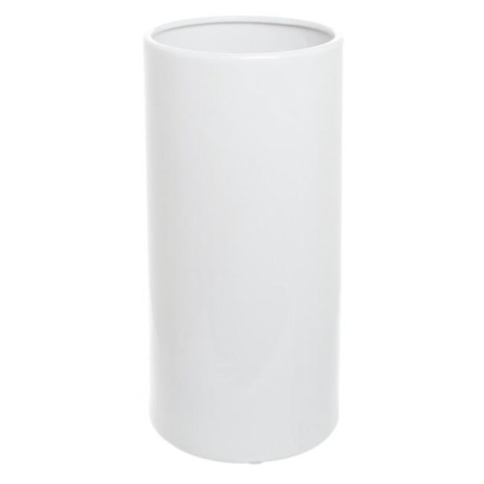 Cylinder Ceramic Bondi Vase - White - Notbrand