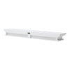 Halifax Timber Floating Wall Shelf, Extra Long Classic White - Notbrand