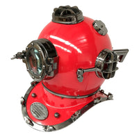 US Navy Mark V Diving Helmet - Red - Notbrand