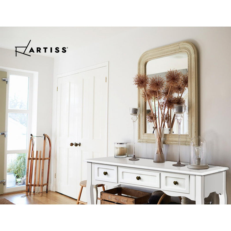 Artiss Hall Console Table Hallway Side Dressing Entry Wooden French Drawer White - Notbrand