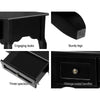 Blisk 3 Drawers Hallway Console Table - Black - Notbrand