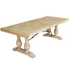Boston Parquetry Dining Table Reclaimed Elm 2.4m - Notbrand