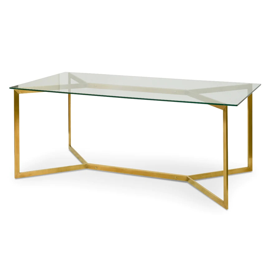 Joos Glass Dining Table - Gold Base - Notbrand