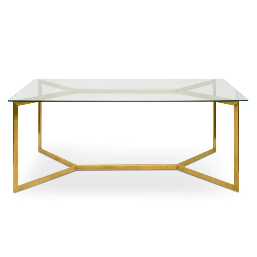 Joos Glass Dining Table - Gold Base - Notbrand