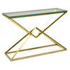 Koblet Glass Console Table - Gold Base - Notbrand