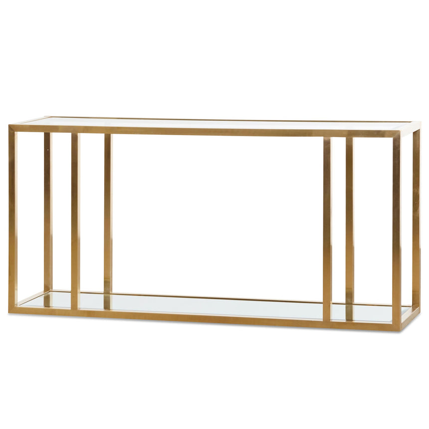 Kapun Console Table With Glass Table Top - Notbrand