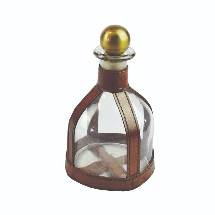 Tan Leather Small Decanter - Notbrand