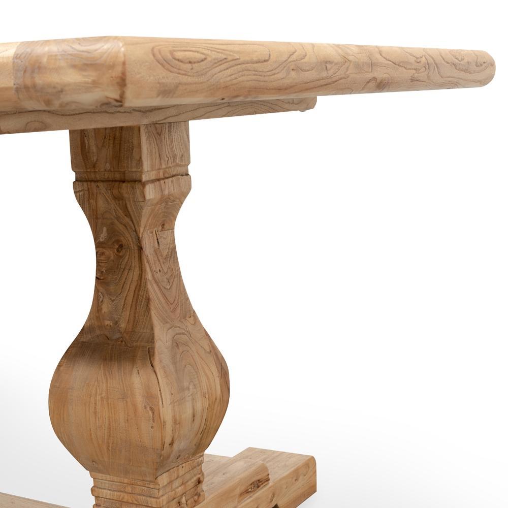 Dining Table 1.98m - Rustic Natural - Notbrand