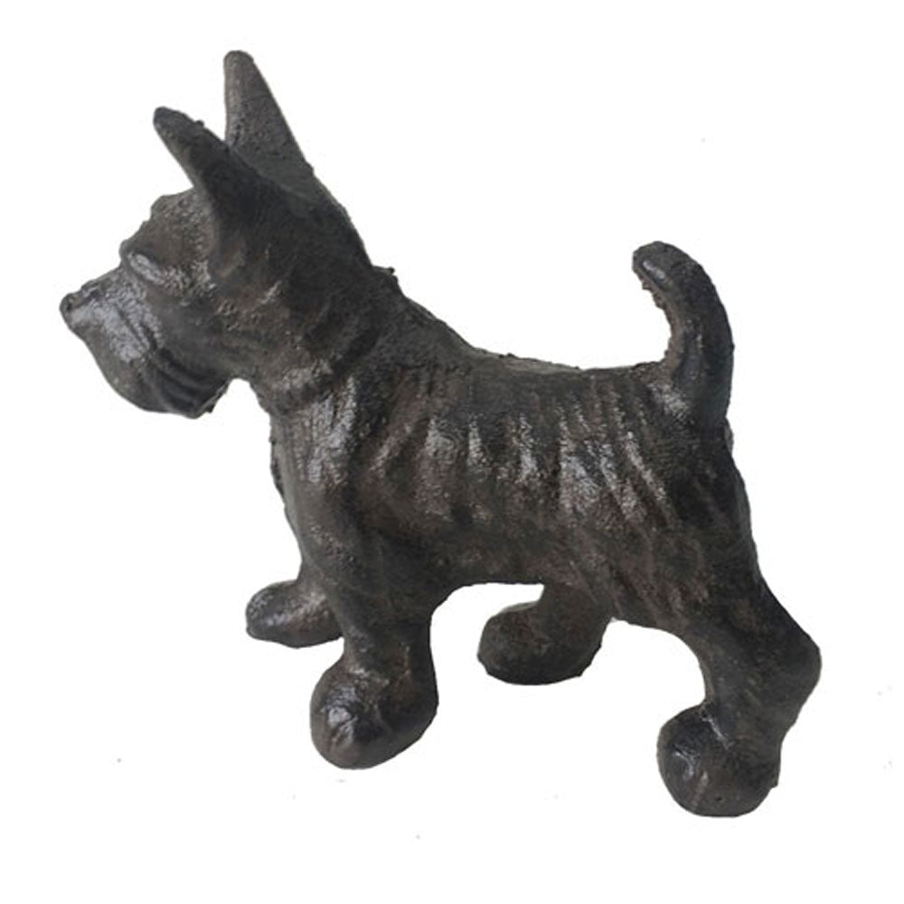 Cast Iron Scottie Dog Statue - Antique Rust - Notbrand