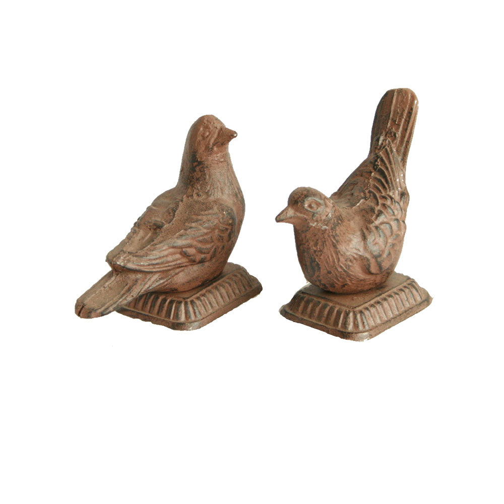 Set of 2 Dove Cast Iron Figurine - Notbrand