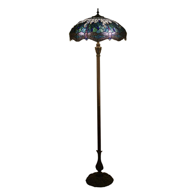 Blue Dasher Tiffany Style Floor Lamp - Notbrand