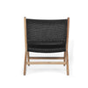 Earine Close Weave Accent Chair - Black - Notbrand
