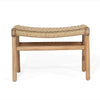 Earine Close Weave Lazy Chair Ottoman – Sand - Notbrand