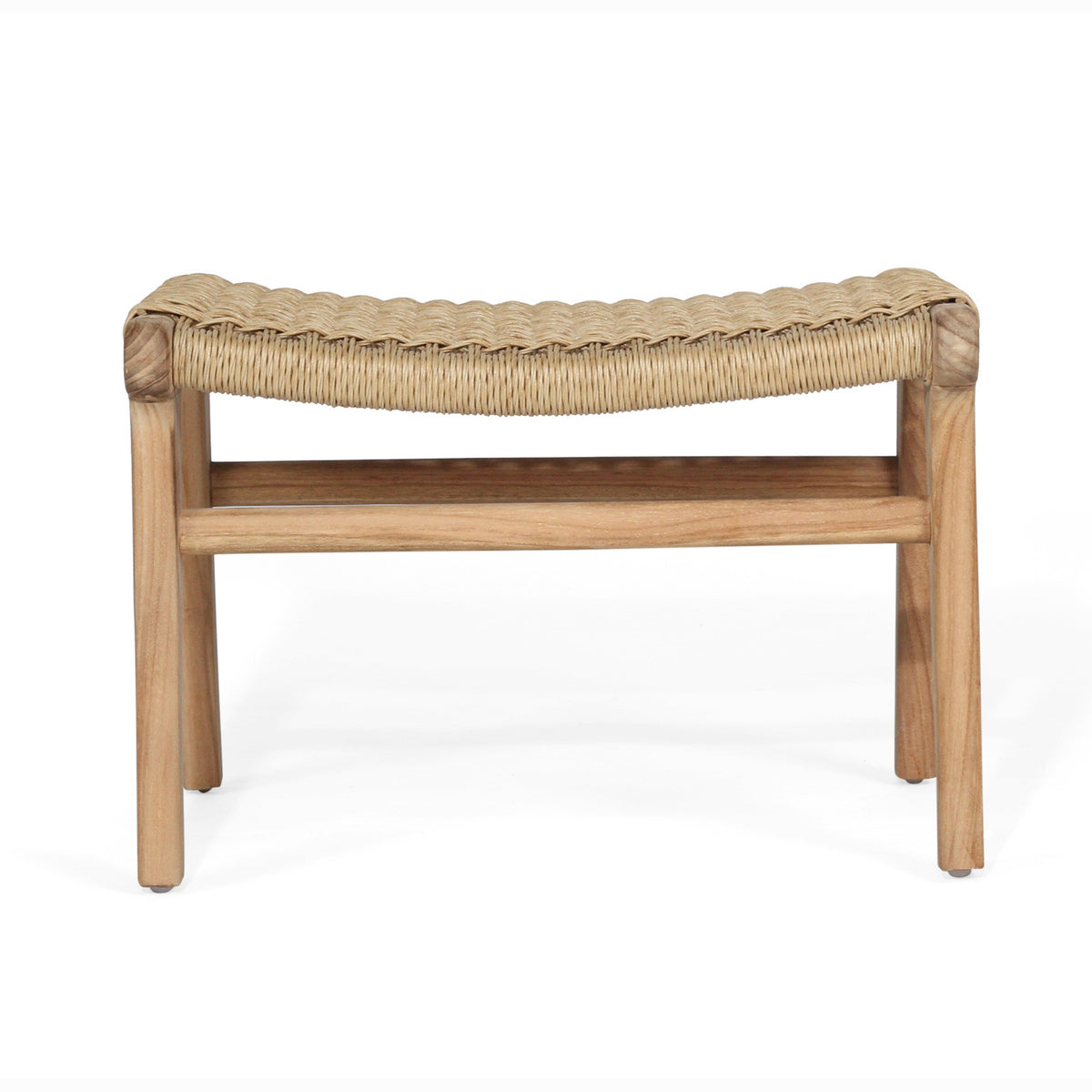 Earine Close Weave Lazy Chair Ottoman – Sand - Notbrand