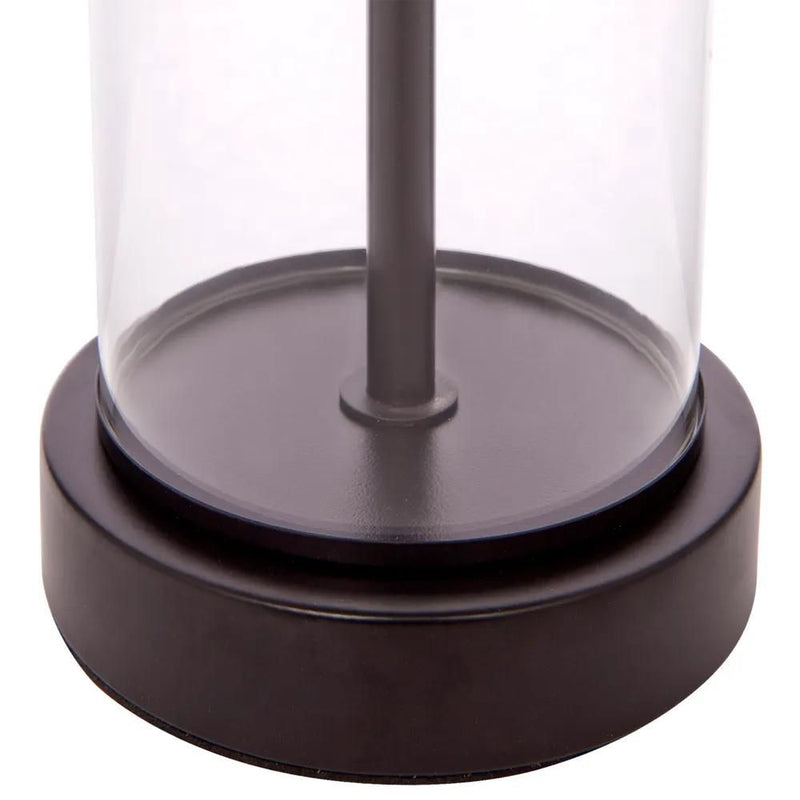East Side Glass Table Lamp - Black - Notbrand