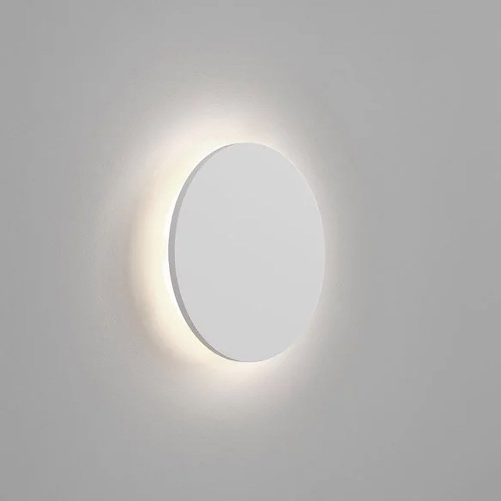 Erina LED Round Backlit Wall Light - White - Notbrand