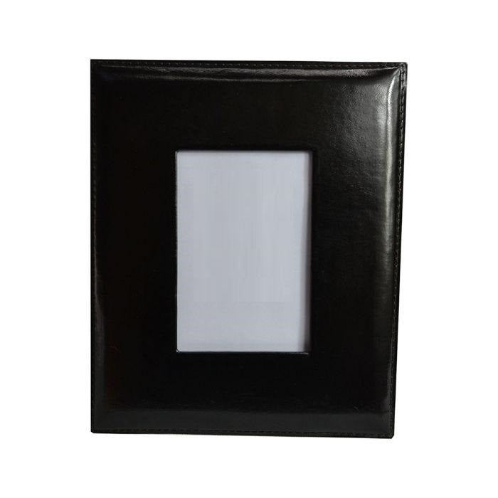Engar Leather Photo Frame - Black - Notbrand