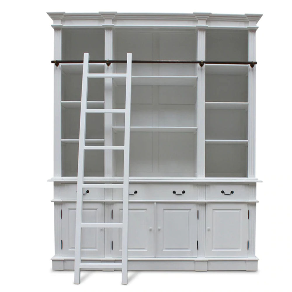 Estate Bookcase With Ladder - Notbrand