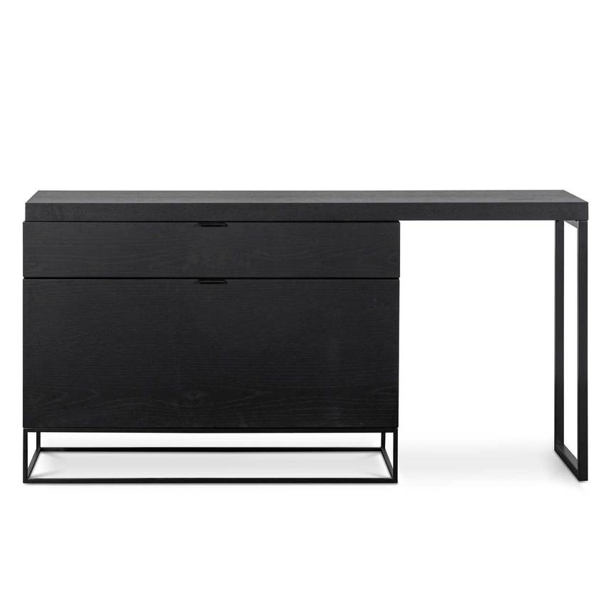 Extendable Home Office Desk - Black - Notbrand