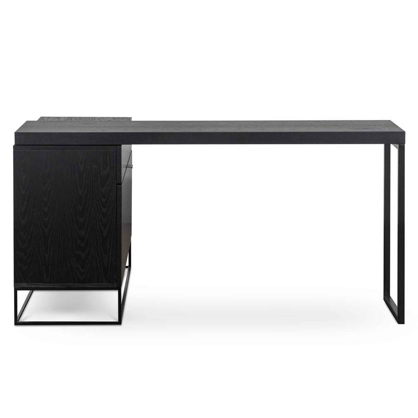 Extendable Home Office Desk - Black - Notbrand