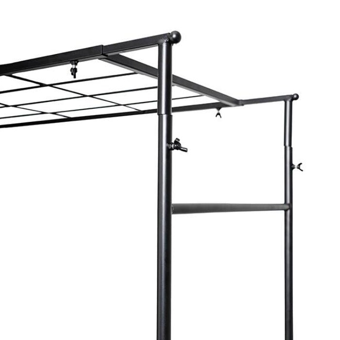 Extendable Metal Table Flower Arch 4 Clips Panel - Black - Notbrand