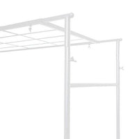 Extendable Metal Table Flower Arch 4 Clips Panel - White - Notbrand