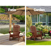 Gardeon Outdoor Furniture Beach Chair Wooden Adirondack Patio Lounge Garden - Notbrand