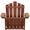 Vitalian Outdoor Wooden Adirondack Beach Chairs & Side Table Set - Brown - Notbrand