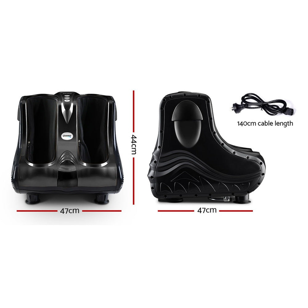 Nika Foot And Leg Massager With Kneading Pads - Black - Notbrand
