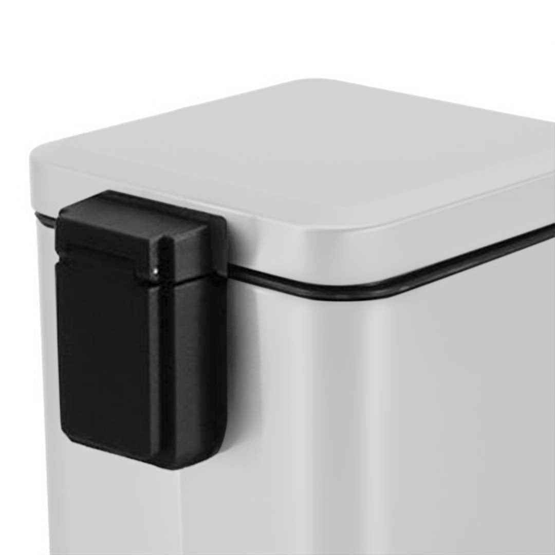Square Stainless Steel Trash Bin with Foot Pedal - 6L - Notbrand