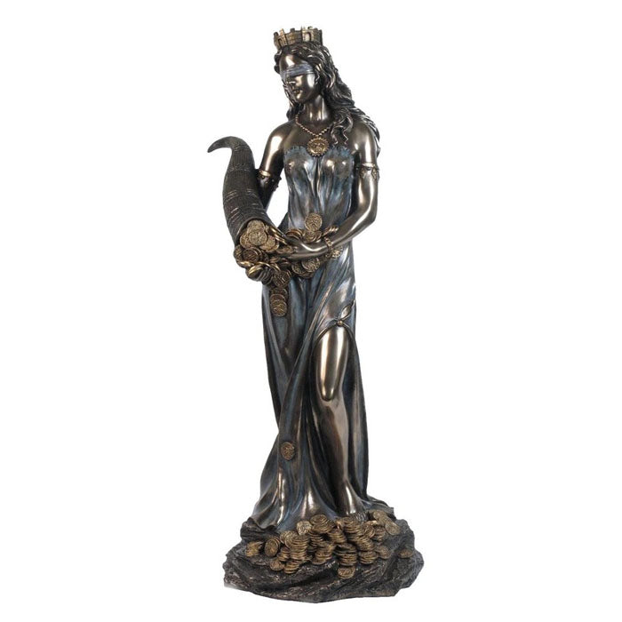 Fortuna Goddess Of Fortune Bronze Figurine - Large - Notbrand