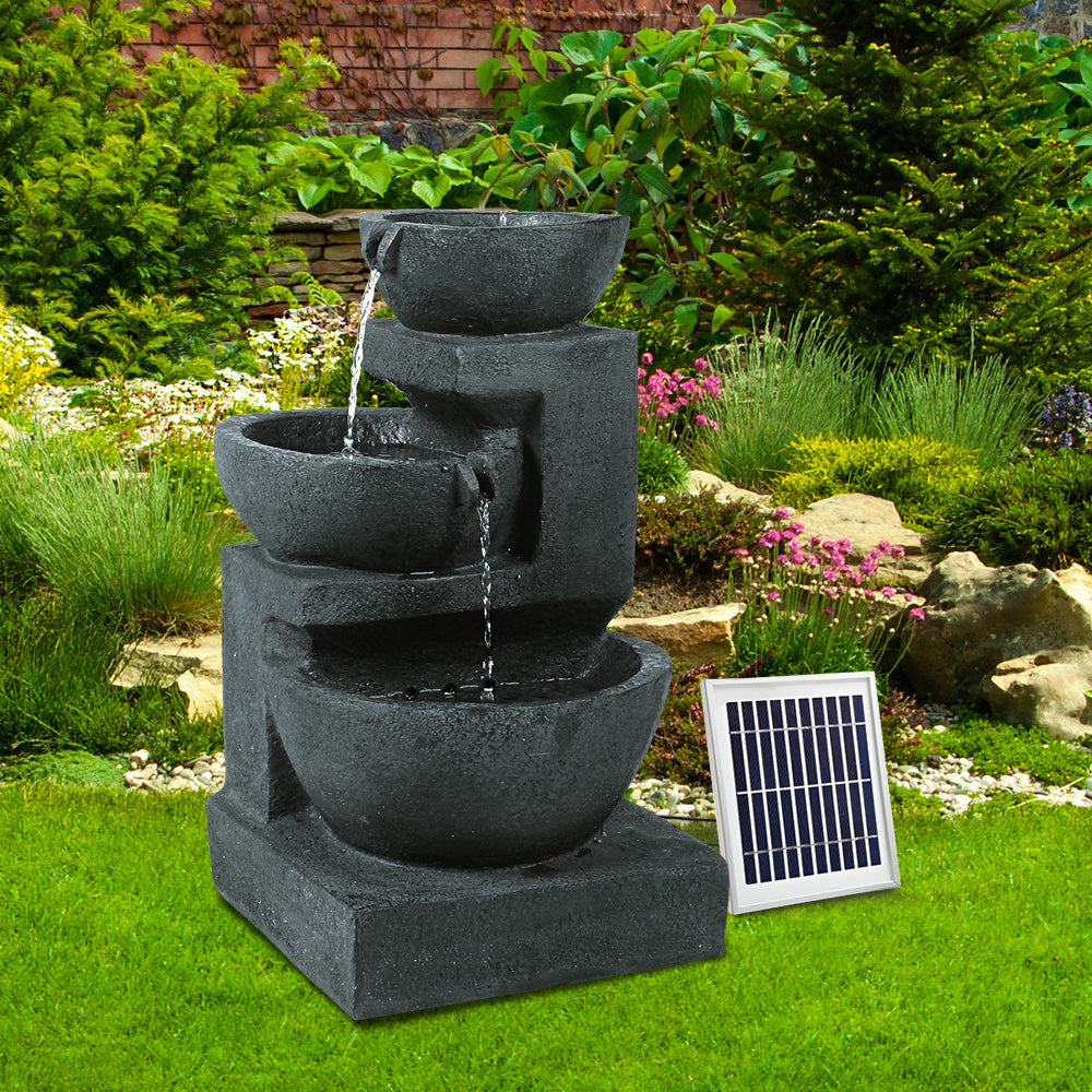 Gigan Solar Fountain with LED Lights - 3 Tier - Notbrand