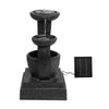 Galven Solar Fountain with Light in Blue - 3 Tier - Notbrand