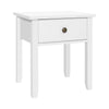 Bedside Tables Drawer Side Table Nightstand White Storage Cabinet White Lamp - Notbrand