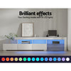 Artiss TV Cabinet with RGB Led in White - 215cm - Notbrand