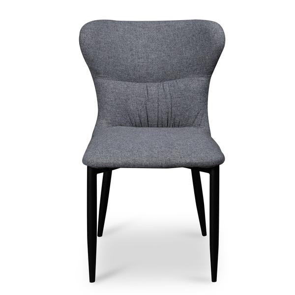 Set Of 2 Venture Pebble Grey Fabric Dining Chair - Notbrand