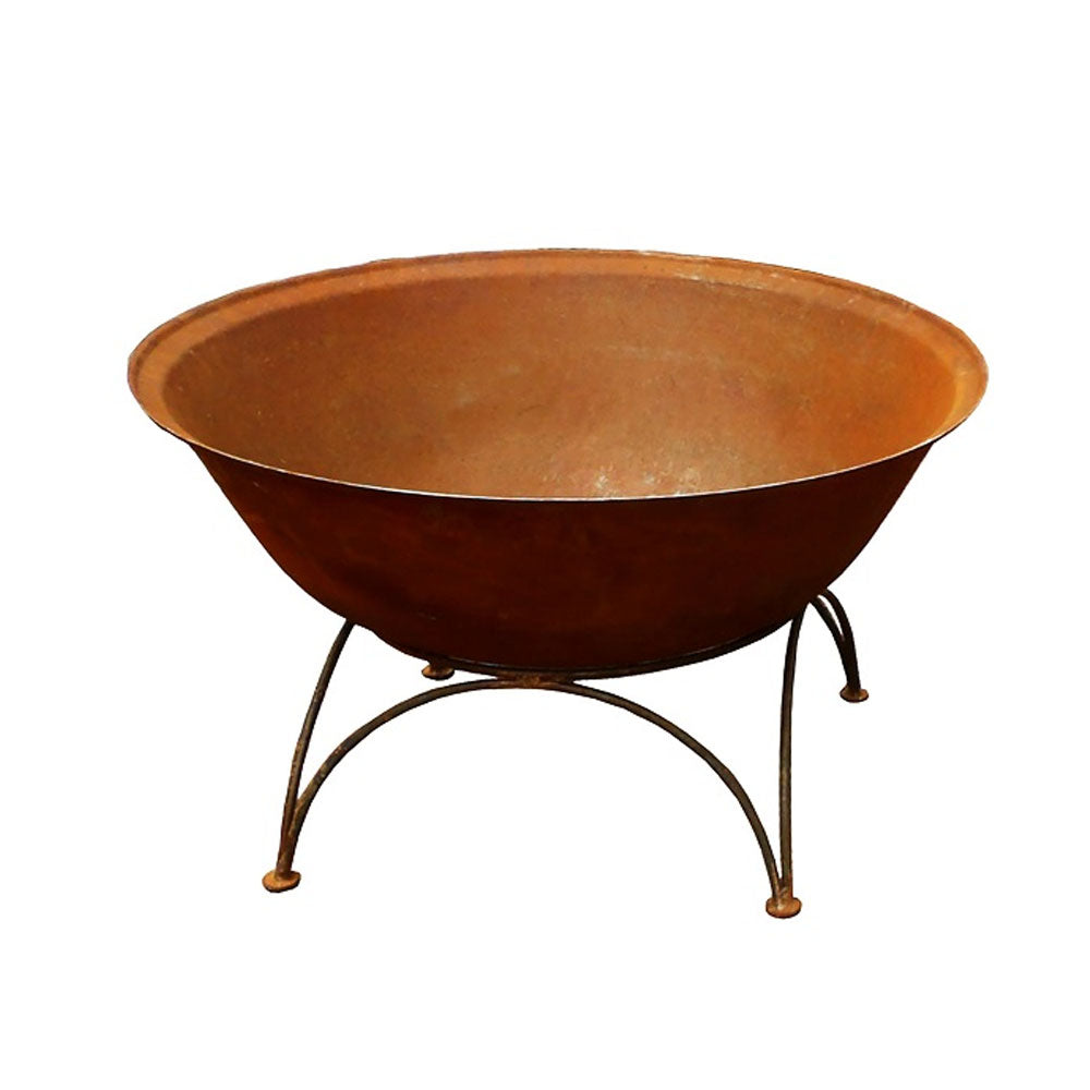 Rustic Iron Fire Pit with Stand - 72cm - Notbrand