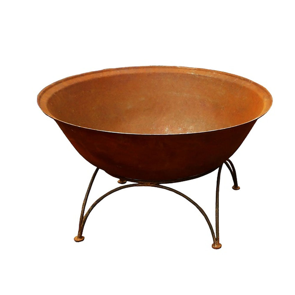 Rustic Iron Fire Pit with Stand - 80cm - Notbrand